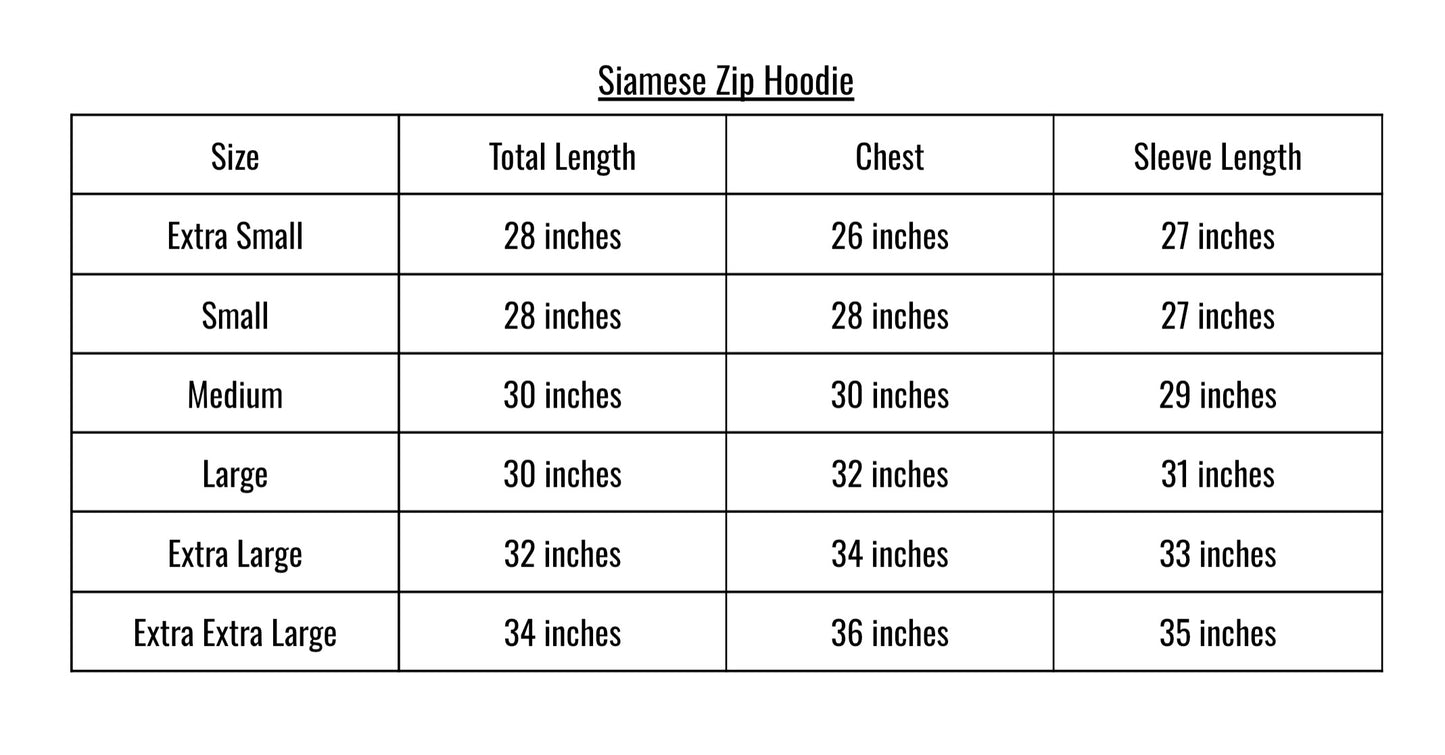 Siamese Zip Hoodie