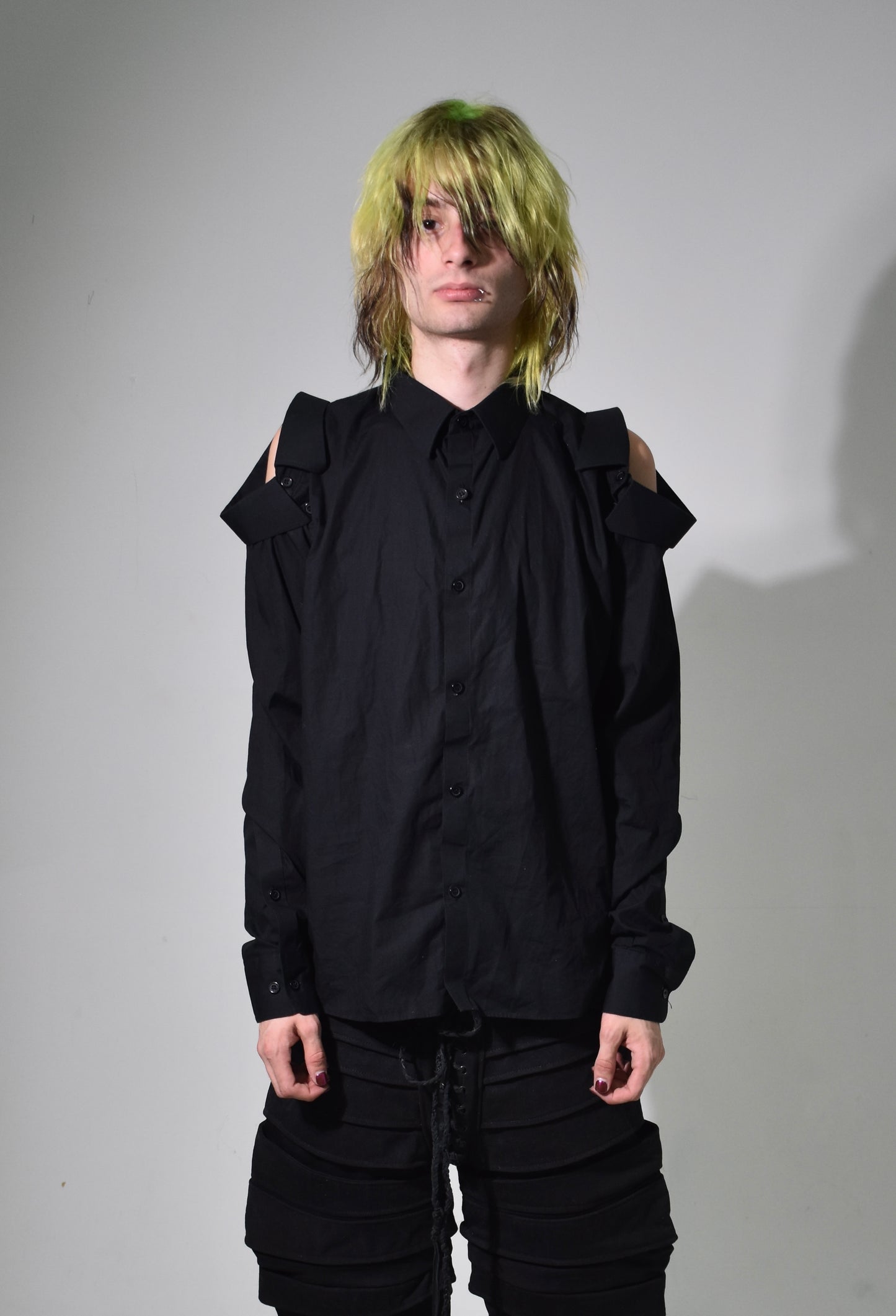 Black Cerberus Button Down Shirt